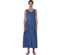 Cotton Lane Robe classique en viscose imprimée sans manches, Longues, 46