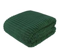 Cotton Market Couverture 220x240 cm cm - Plaid Canape - Couverture Polair pour Salon et Chambre à Coucher - Couverture Chaude - Doux au Toucher - Vert