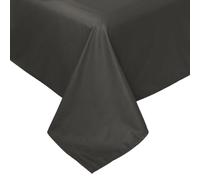 Cotton Market Extra Grande Drap de Lit 250 x 250 cm Gris Foncé 100 % Coton Sans Élastique Pour Lits XXL et Matelas Épais Facile d'Entretien et Respirant