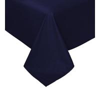 Cotton Market Grand drap de lit en coton 230 x 250 cm Bleu foncé Sans élastique Drap plat pour matelas hauts et lits larges Drap de lit classique