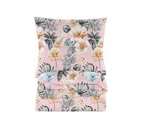 Cotton Market Housse de Couette 200x200 cm - Couette avec 2 Taies d'oreiller 70x80 cm - Linge de Lit et Oreillers - Parure de Lit - Certifié Oeko-Tex - 3 pièces Set - Rose et Gris, Fleurs