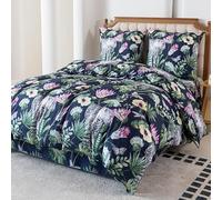 Cotton Market Parure de lit 160x200 cm avec taie d'oreiller - Ensemble 3 pièces - Housse de Couette 160x200 cm et 2 taies d’Oreiller (70x80 cm) - Panthère