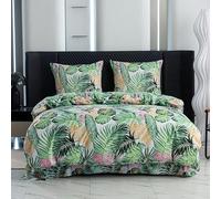 Cotton Market Parure de lit 160x200 cm avec taie d'oreiller - Ensemble 3 pièces - Housse de Couette 160x200 cm et 2 taies d’Oreiller (70x80 cm) - Bolivie