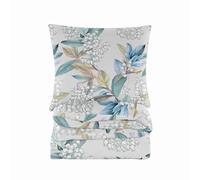 Cotton Market Parure de lit 3 pièces en microfibre de coton - Housse de couette 155 x 200 cm et 2 taies d'oreiller 70 x 80 cm - AVA