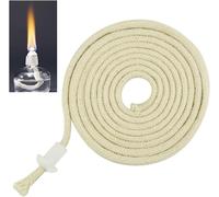 Cotton Oil Lamp Wick 0.8 X 200 Cm Wick Flammable Oil Lamp Lantern Wicks Cuttable With Porcelain Head Cap For Bottles Handmade Candle Making