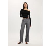 Cotton On Cotton On Black One Shoulder Base Layer Long Sleeve Top