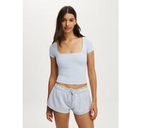Cotton On Cotton On Blue Fleece Micro Shorts Blue M (EU 40-42)