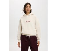 Cotton On Cotton On Cream Plush Premium Ski Back Graphic Hoodie