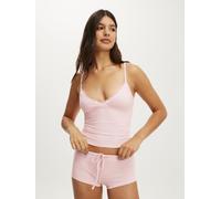 Cotton On Cotton On Dreamy Soft Triangle Cami & Tie Micro Short Set Rose S (FR 38-40)