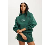 Cotton On Cotton On Green Plush Premium Graphic Raglan Hoodie
