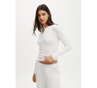 Cotton On Cotton On Grey Airy Soft Henley Long Sleeve T-Shirt Grey small