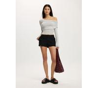 Cotton On Cotton On Grey One Shoulder Base Layer Long Sleeve Top