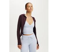 Cotton On Cotton On Purple Ultra Soft Hooded Jacket