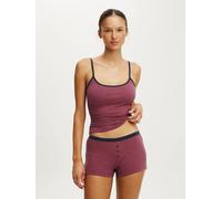 Cotton On Cotton On Red Dreamy Soft Longline Cami & Boyshort Set