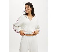 Cotton On Cotton On White Departure Lounge Crop Hoodie