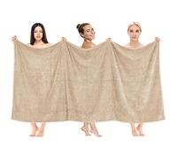 Cotton Paradise Drap de bain surdimensionné, 100 % coton, 101 x 203 cm, grande serviette de bain Jumbo pour salle de bain, taupe sable