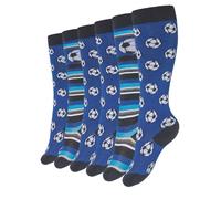 Cotton Prime Chaussettes bleu clair / bleu foncé / noir / blanc, Taille 23-26