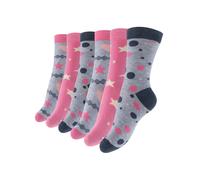 Cotton Prime Chaussettes jaune clair / pierre / rose / noir, Taille 23-26