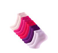 Cotton Prime Chaussettes lilas / violet foncé / fuchsia / rose, Taille 39-42