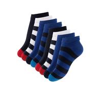 Cotton Prime Chaussettes 'Maritim' bleu foncé / noir / blanc, Taille 27-30