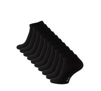 Cotton Prime Lot de 10 paires de Socquettes Unisexes pour vous et lui, noir, Taille 39-42