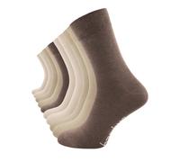 Cotton Prime Lot de 10 paires de chaussettes pour homme et femme en viscose de bambou, unisexes, Business Classic, douces et respirantes, noir, blanc, multicolore, 35-38, 39-42, 43-46, Mélange marron