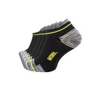 Cotton Prime Chaussettes 'Work' jaune / gris chiné / noir, Taille 39-42
