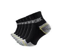 Cotton Prime Chaussettes 'Work' jaune / gris chiné / noir, Taille 39-42