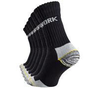 Cotton Prime Chaussettes 'Work' noir / blanc, Taille 43-46