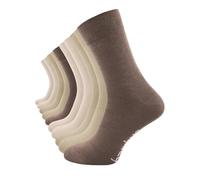 Cotton Prime Lot de 10 paires de chaussettes pour homme et femme en viscose de bambou, unisexes, Business Classic, douces et respirantes, noir, blanc, multicolore, 35-38, 39-42, 43-46, Mélange marron