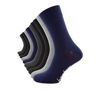 Cotton Prime Lot de 10 paires de chaussettes pour homme et femme en viscose de bambou, unisexes, Business Classic, douces et respirantes, noir, blanc, multicolore, 35-38, 39-42, 43-46, Mélange noir
