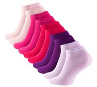 Cotton Prime Lot de 10 paires de Socquettes Unisexes pour vous et lui, Berry Colors, Taille, 39-42