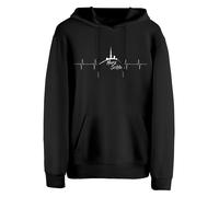 Cotton Prime Sweat-shirt 'Harzschlag' noir / blanc, Taille S