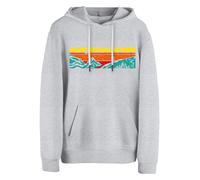 Cotton Prime Sweat-shirt 'Lets Hiking' jaune / gris chiné / pétrole / orange, Taille M