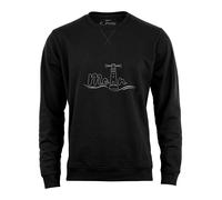 Cotton Prime Sweat-shirt 'Leuchtturm Moin' noir / blanc, Taille XL