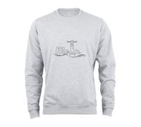 Cotton Prime Sweat-shirt ' Leuchtturm Moin ' pierre / noir, Taille M
