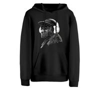 Cotton Prime Sweat-shirt 'Monkey Mit DJ-Kopfhörer' gris foncé / noir / blanc, Taille S