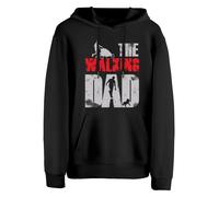 Cotton Prime Sweat-shirt 'The Walking Dad' gris / rouge / noir, Taille M