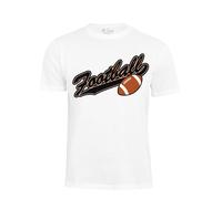 Cotton Prime T-Shirt 'American Football' noisette / noir / blanc, Taille XL