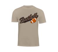 Cotton Prime T-Shirt 'American Football' sable / orange / noir / blanc, Taille M