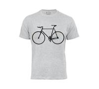 Cotton Prime T-Shirt 'Bike - Fahrrad' pierre / noir, Taille S