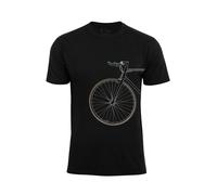 Cotton Prime T-Shirt 'Bike Lover' noisette / noir / blanc, Taille XL