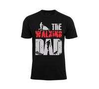 Cotton Prime T-Shirt 'The Walking Dad' gris / rouge / noir, Taille XL