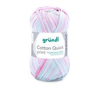 Cotton Quick print - Bleu clair/Rose - 241 - 50g - 125m - 100% coton