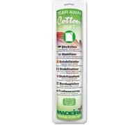 Madeira Stabilisateurs Tear Away - Support en Coton Doux pour Broderie, Appliques, boutonnières,Instructions détaillées incluses - 10 m x 30 cm - Blanc