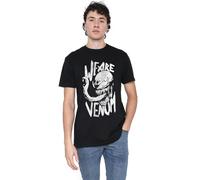 Cotton Soul Marvel Venom Tongues Mens T Shirt, Black, Med