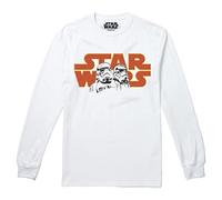 Cotton Soul Star Wars Trooper Paire de t-shirts à manches longues pour homme Blanc, blanc, L