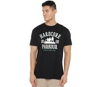 Cotton Soul The Office Hardcore Parkour T-shirt pour homme Noir, Noir , L