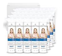 COTTON SOUND BASIC Lot de 24 paquets de 100 tampons 100% coton, adaptés à tous les types de peaux, parfaits pour l'enlèvement du maquillage, fabriqués en Italie