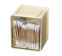 Cotton Swab Holder | Clear Dustproof Storage Organizer,Cotton Round Holder - for Vanity Counter Cabinet Drawer Table Wall Shelf Closet Bedroom Salon Spa Hotel Home Office